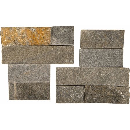 MSI Sedona Grey Splitface Ledger Corner SAMPLE Natural Quartzite Wall Tile ZOR-PNL-0065-SAM